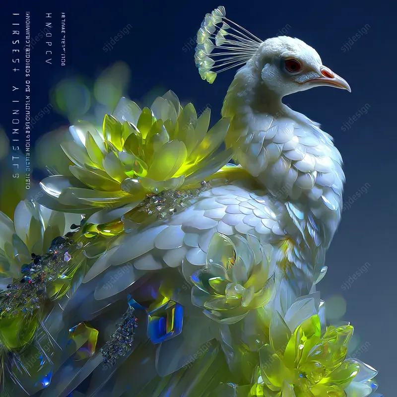 Crystalline Emerald Couture