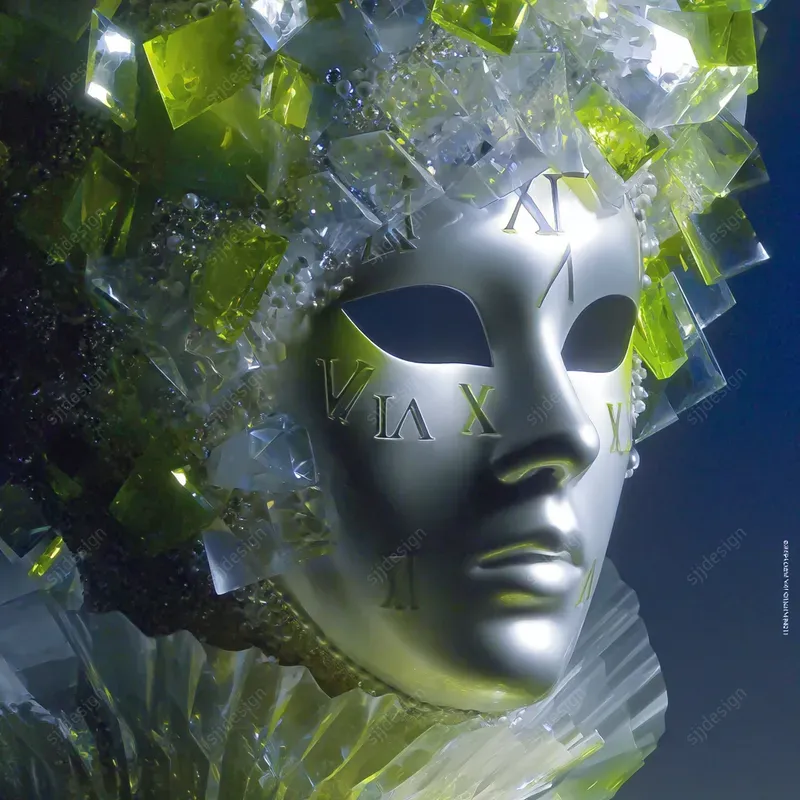 Crystalline Emerald Couture