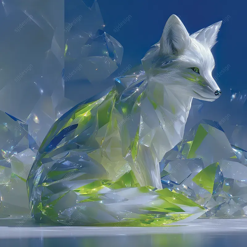 Crystalline Emerald Couture