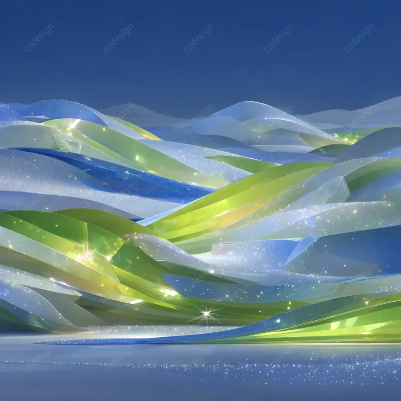 Crystalline Emerald Couture