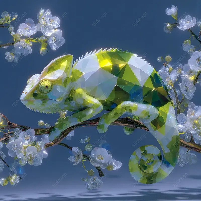 Crystalline Emerald Couture