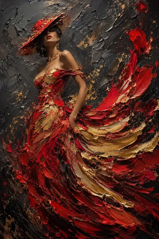 Impasto Fashion Swirls