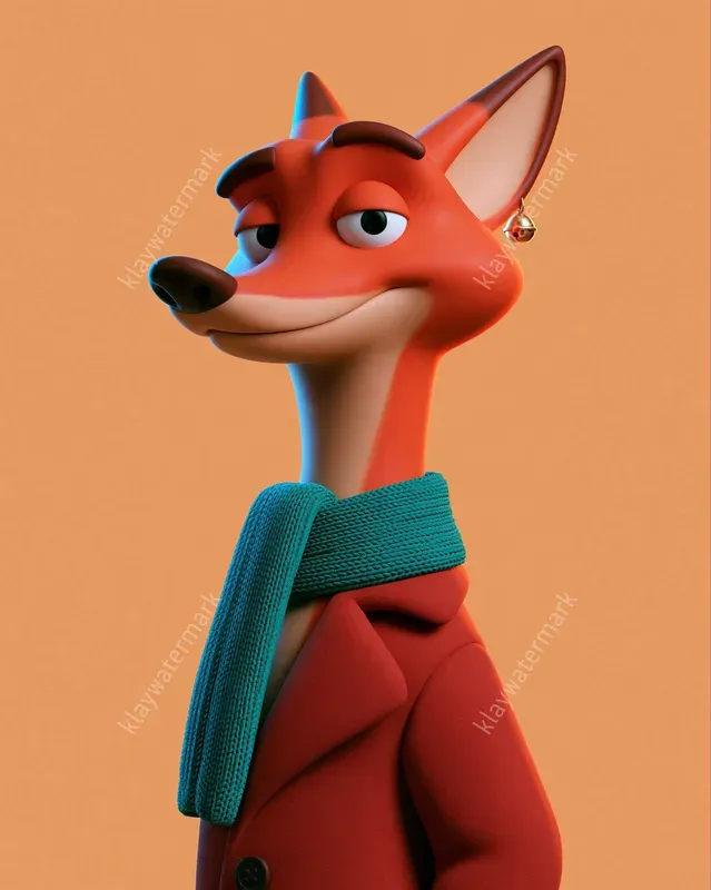 Joyful 3D Christmas Character Portraits