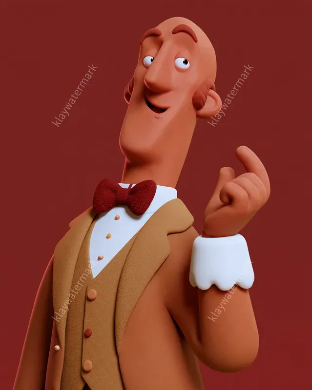 Joyful 3D Christmas Character Portraits