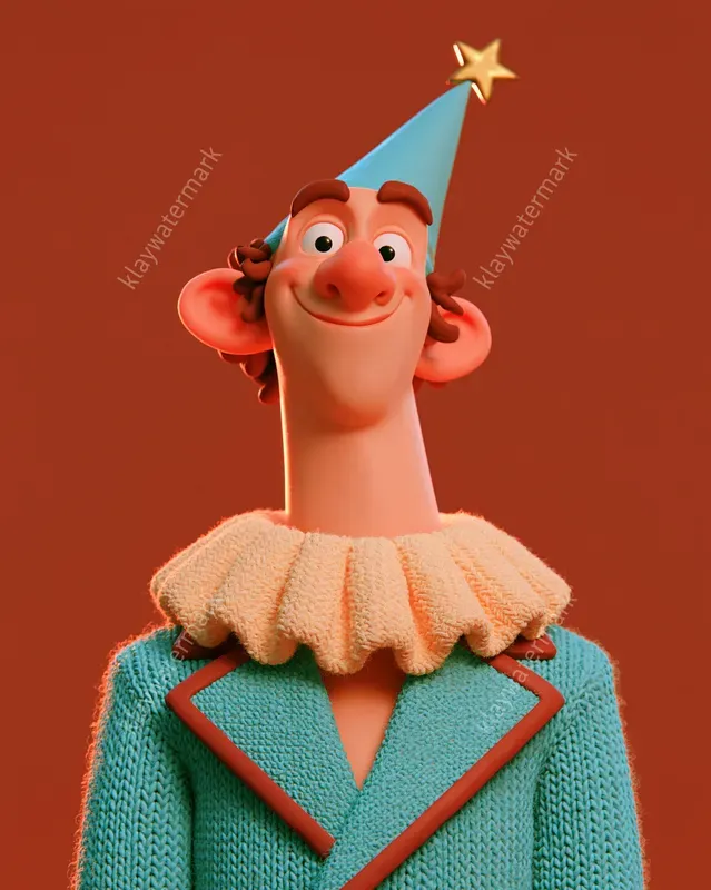 Joyful 3D Christmas Character Portraits