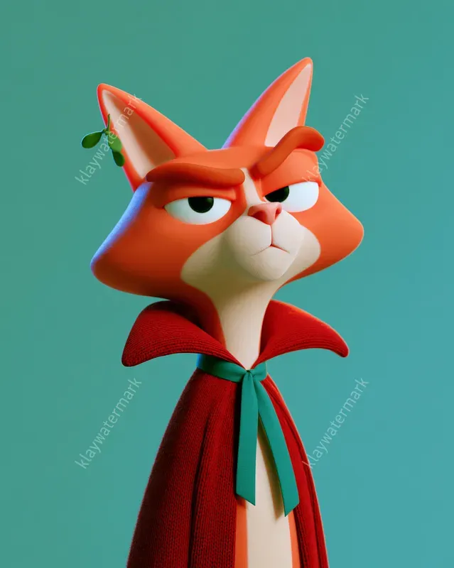 Joyful 3D Christmas Character Portraits