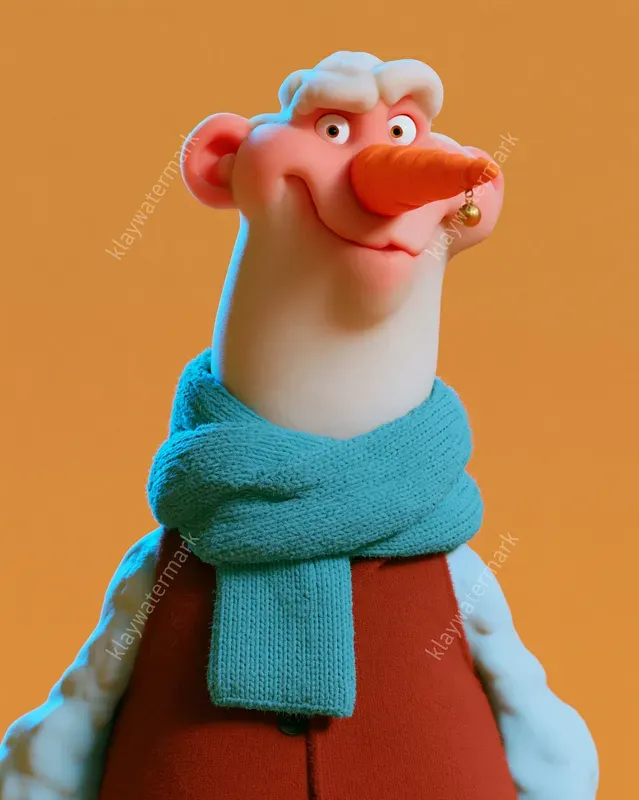 Joyful 3D Christmas Character Portraits