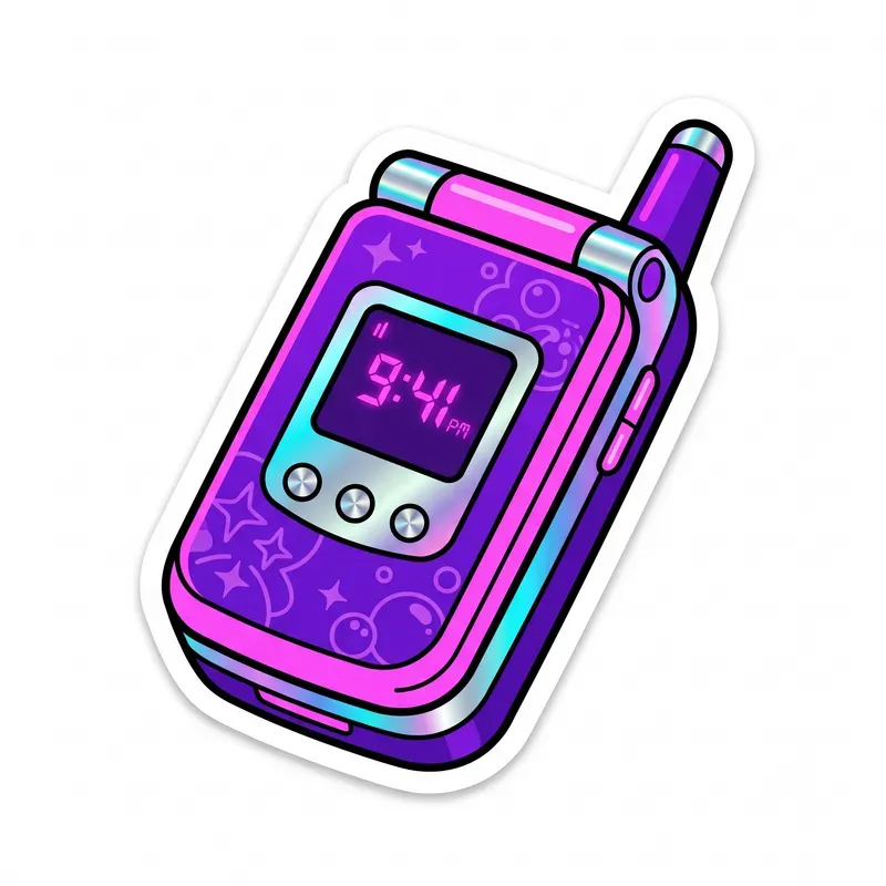 Retro Holographic Stickers