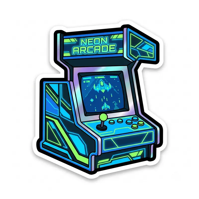 Retro Holographic Stickers