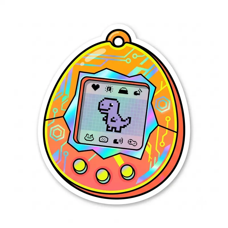 Retro Holographic Stickers