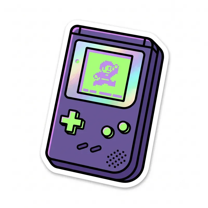 Retro Holographic Stickers