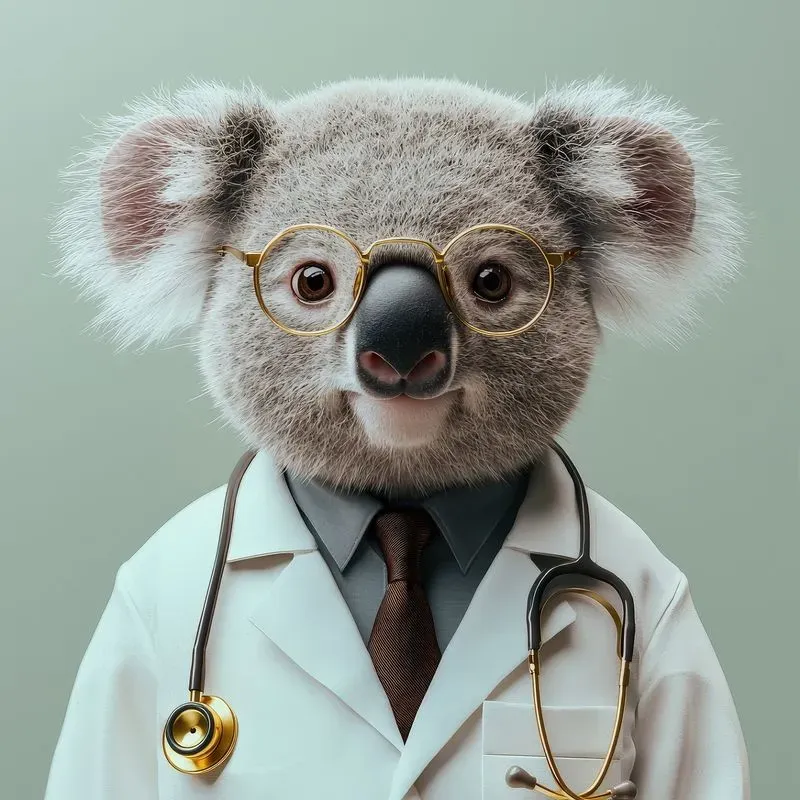 Photorealistic Doctor Animal Portraits