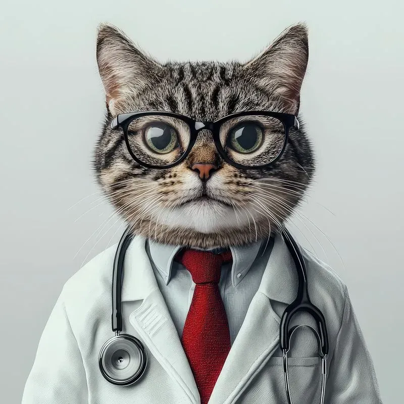 Photorealistic Doctor Animal Portraits