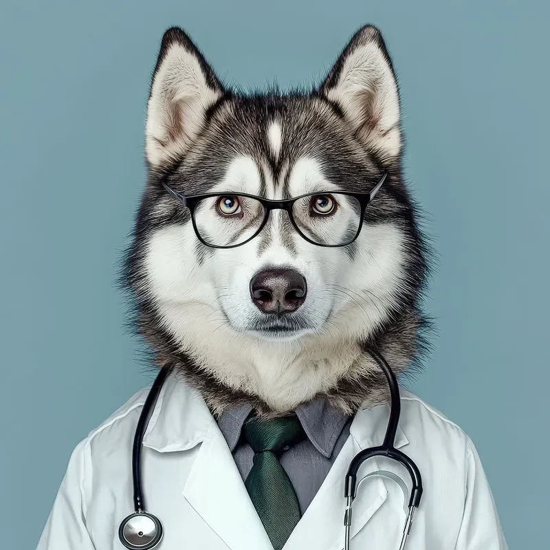 Photorealistic Doctor Animal Portraits