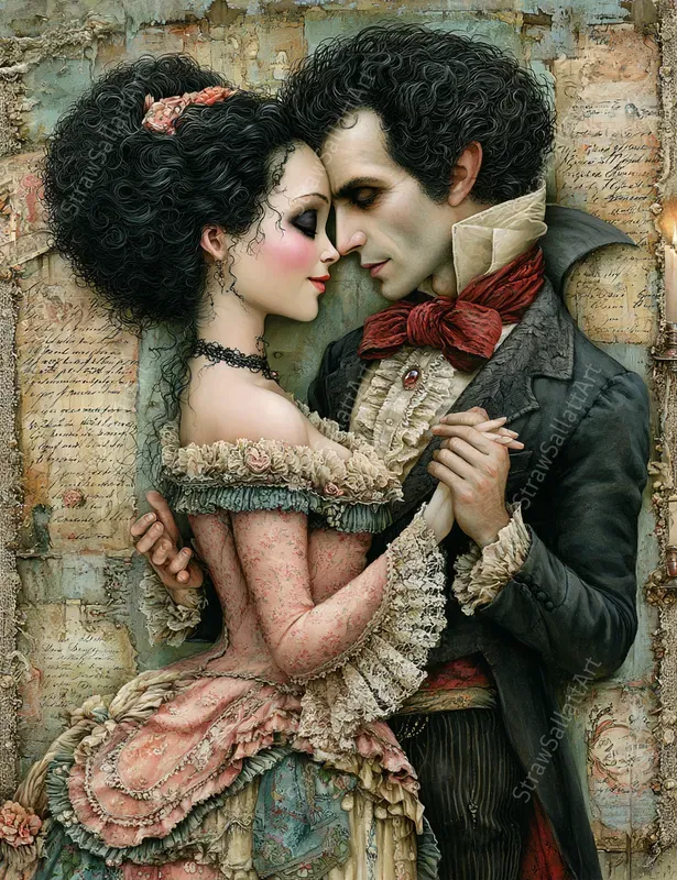 Romantic Victorian Halloween Ephemera