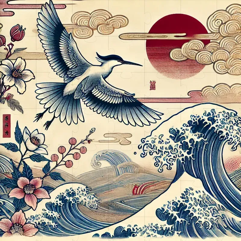 Japanese Ukiyoe Style Art