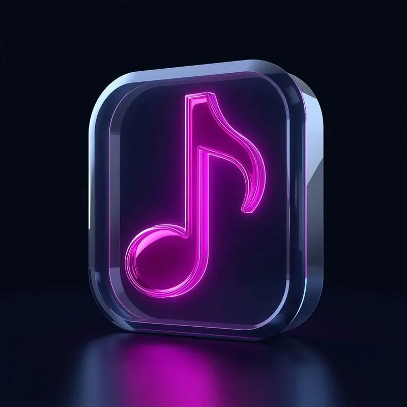 3D Neon Minimalist App Icons