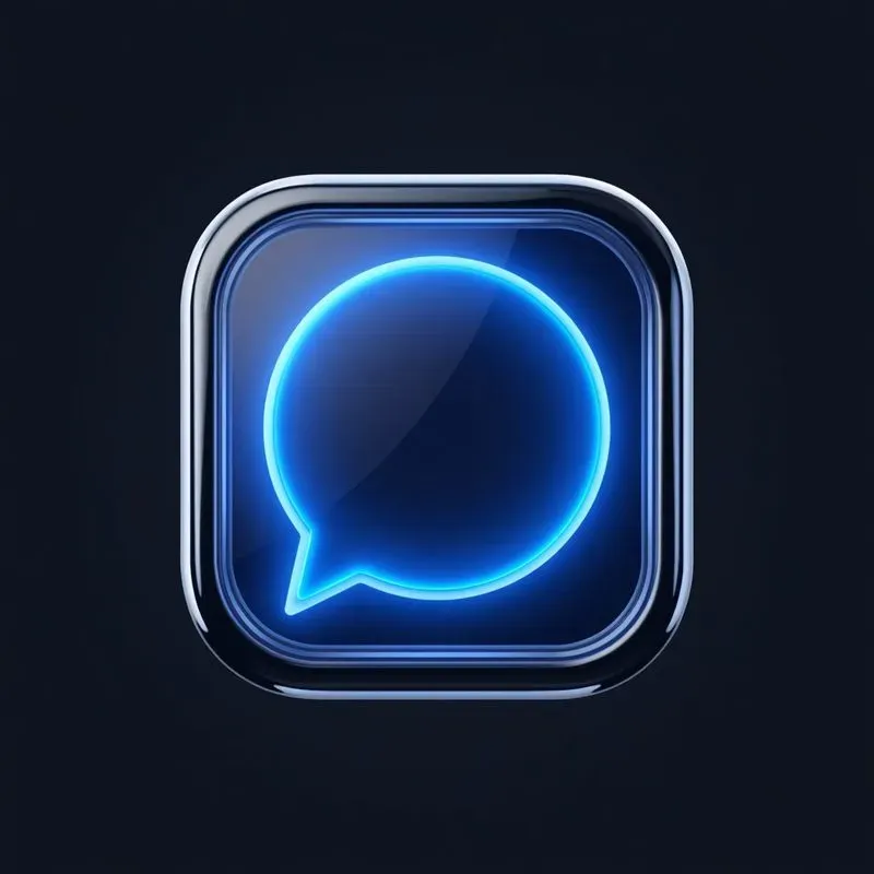 3D Neon Minimalist App Icons
