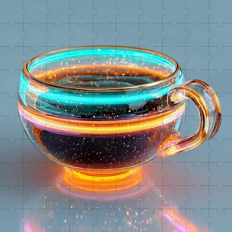 Neon Glass Glow Crystal Renders