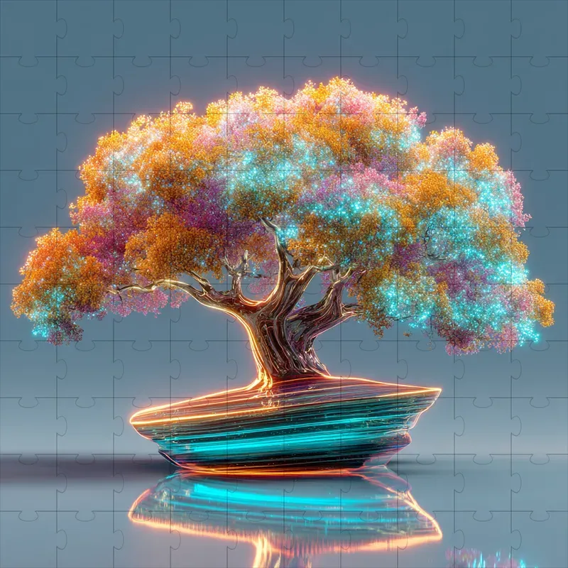 Neon Glass Glow Crystal Renders