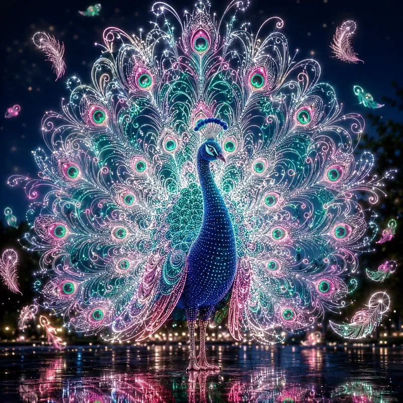 Luminous Neon Dot Art Collections