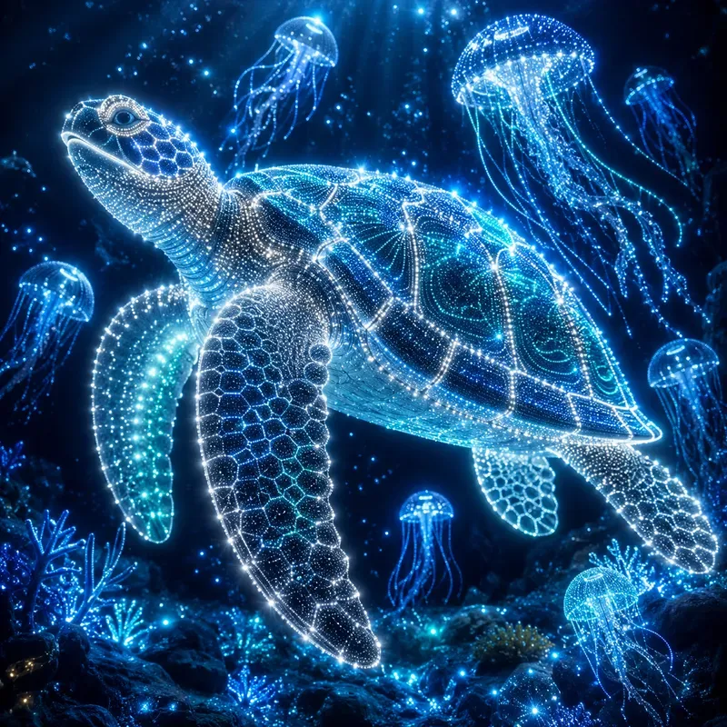 Luminous Neon Dot Art Collections
