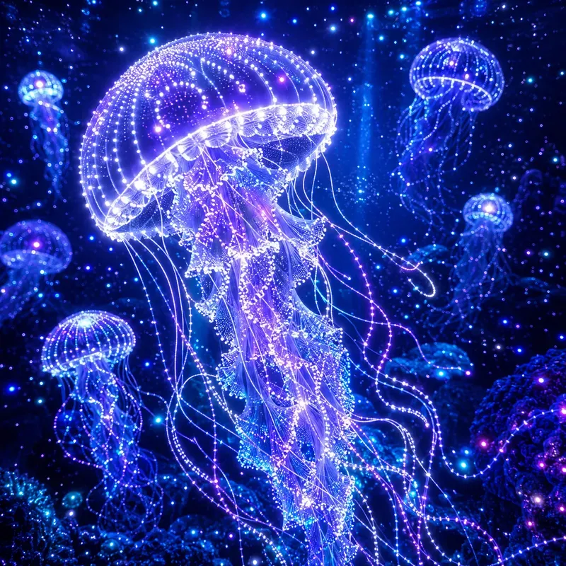 Luminous Neon Dot Art Collections