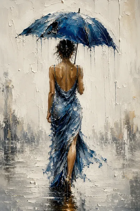Impasto Rain Paintings