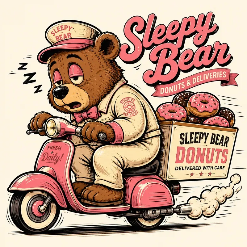 Retro Delivery Mascot Packs