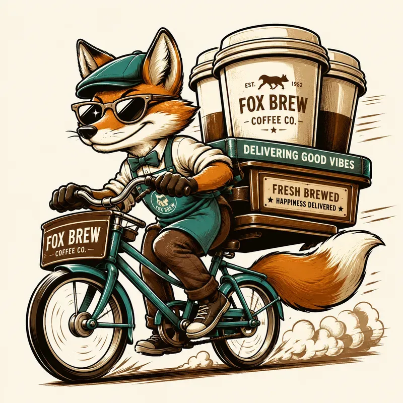 Retro Delivery Mascot Packs