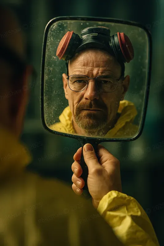 Over Shoulder Mirror Holder Portraits