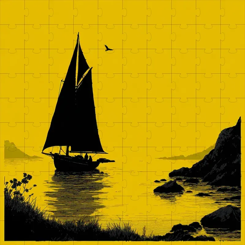 Silhouette Linocut Screenprint Posters