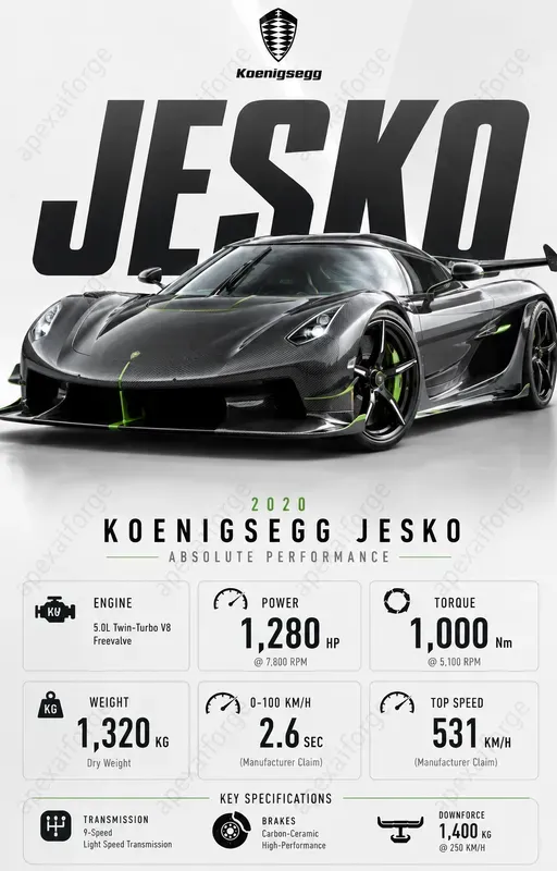 Car Specs 4K Infographics