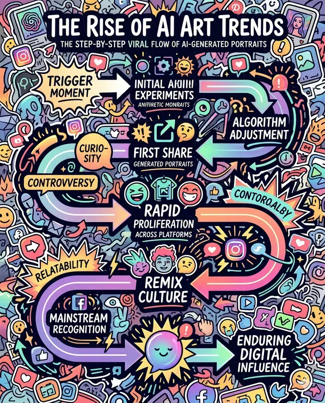 Eye Catching Viral Flow Infographics