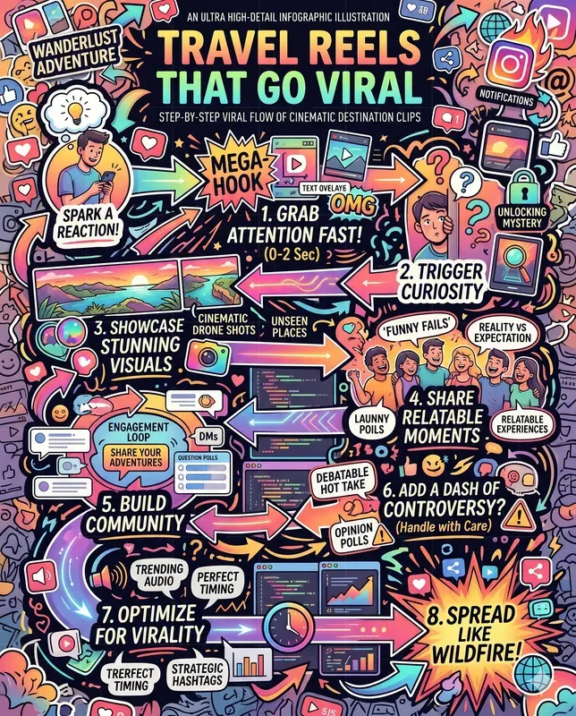 Eye Catching Viral Flow Infographics