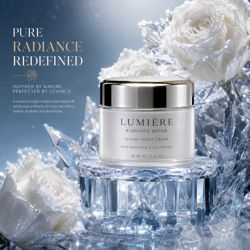 Luxury Frozen Skincare Advertisements