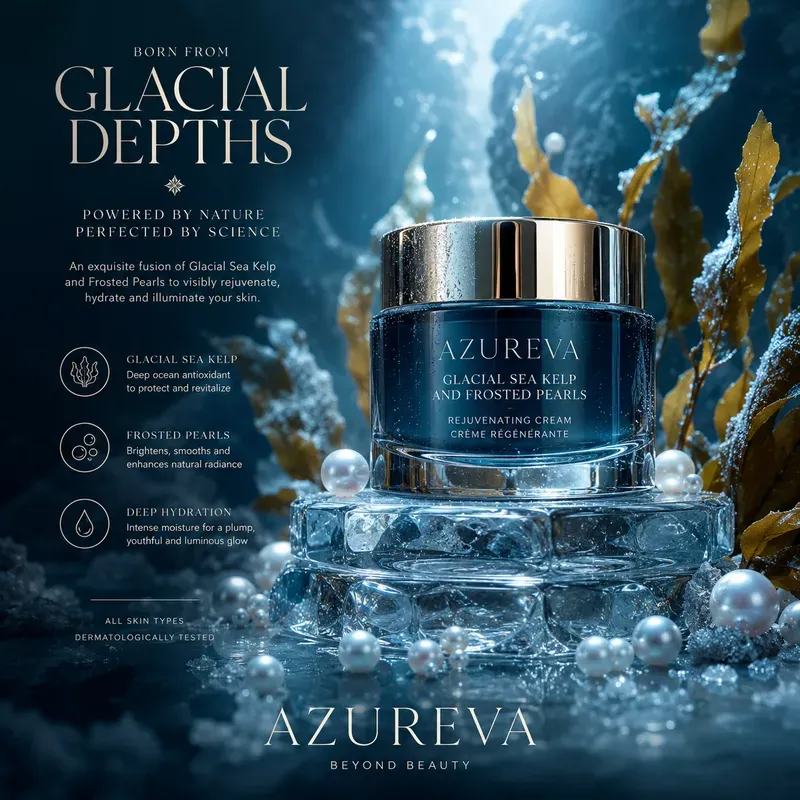 Luxury Frozen Skincare Advertisements