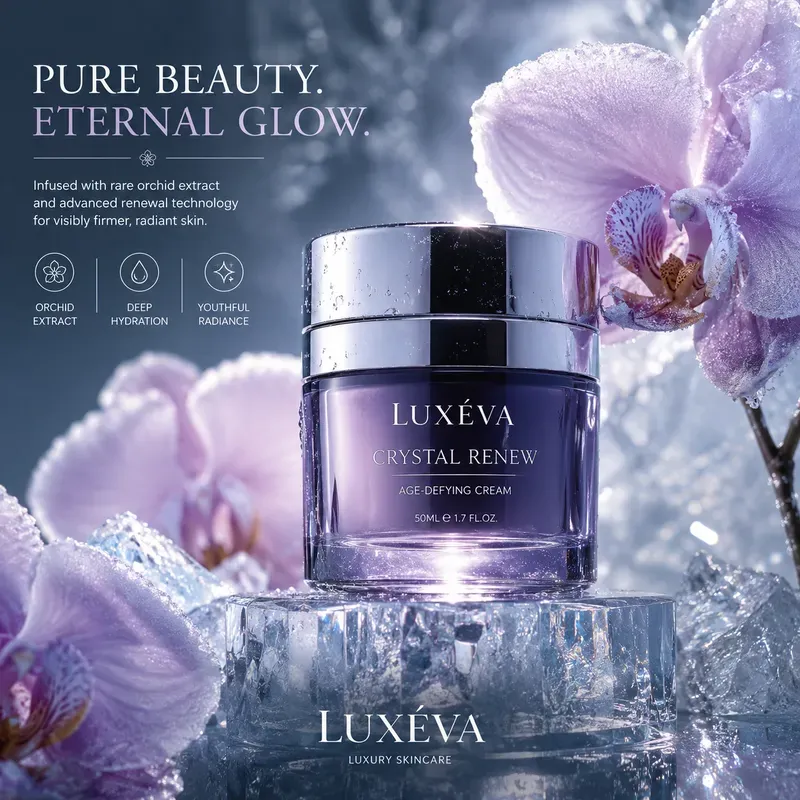 Luxury Frozen Skincare Advertisements