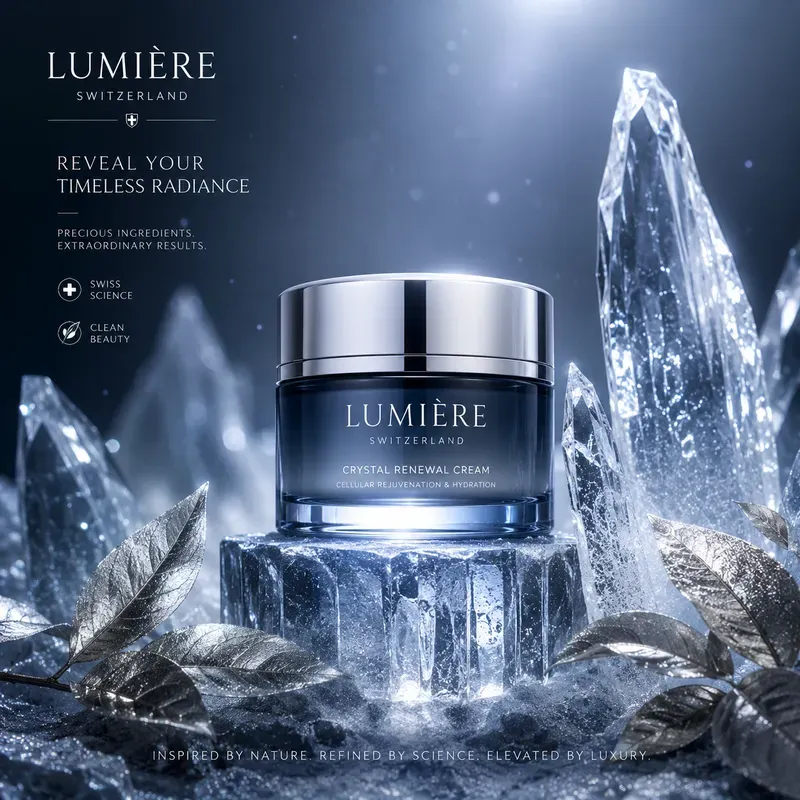Luxury Frozen Skincare Advertisements