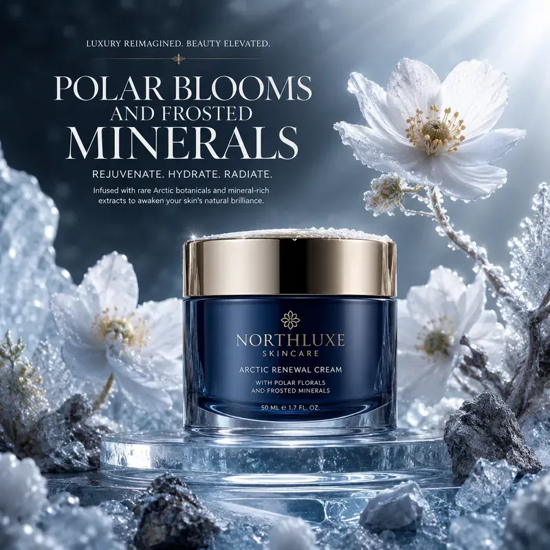 Luxury Frozen Skincare Advertisements