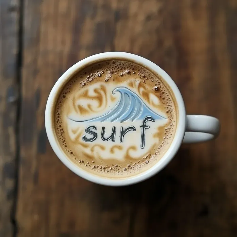 Latte Art Text Generator For Coffee Cups