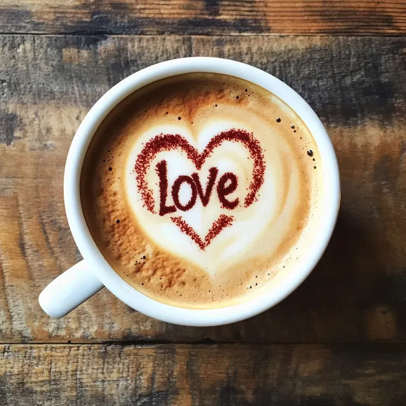 Latte Art Text Generator For Coffee Cups