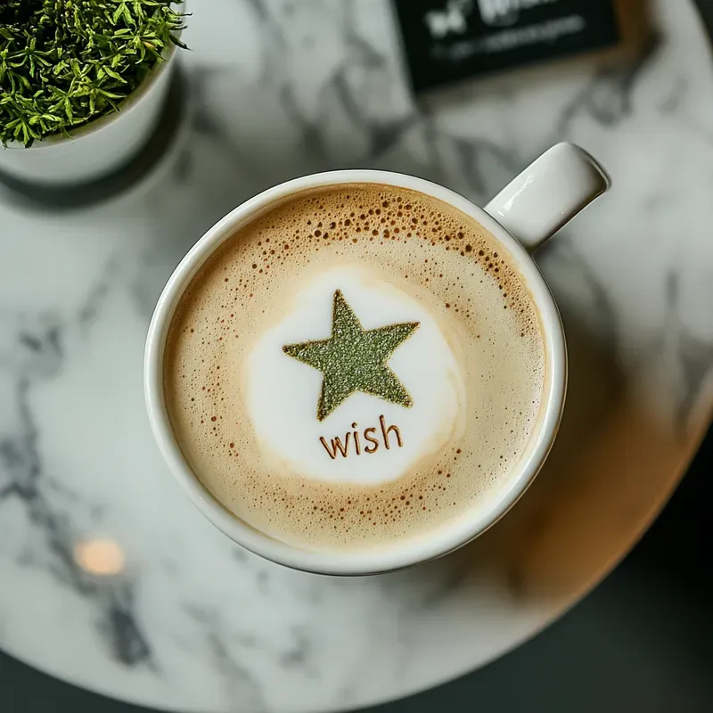 Latte Art Text Generator For Coffee Cups