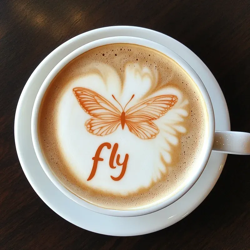 Latte Art Text Generator For Coffee Cups