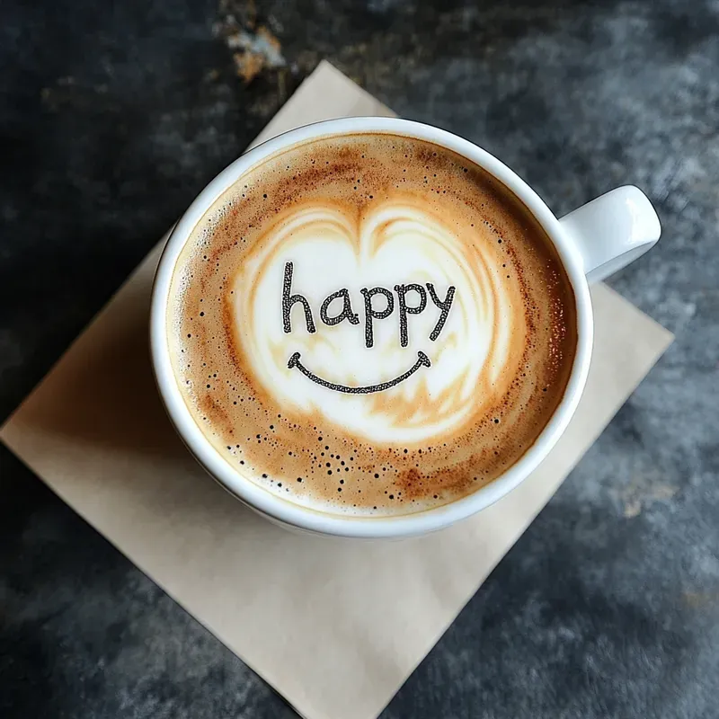 Latte Art Text Generator For Coffee Cups
