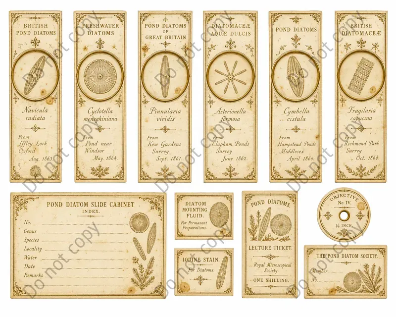 Microscope Slide Label Ephemera