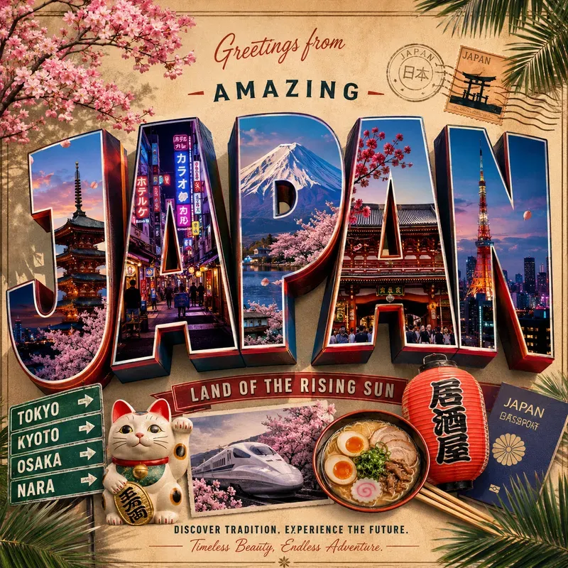 3D Travel Postcards