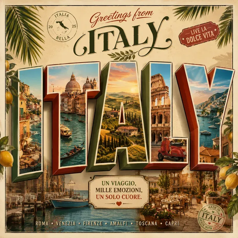 3D Travel Postcards