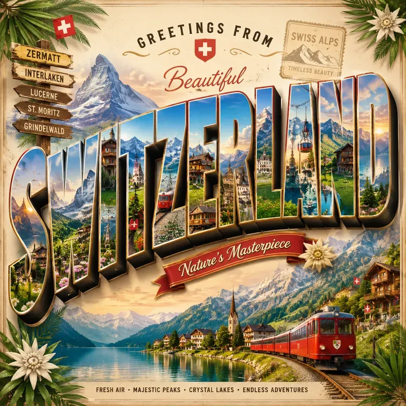3D Travel Postcards