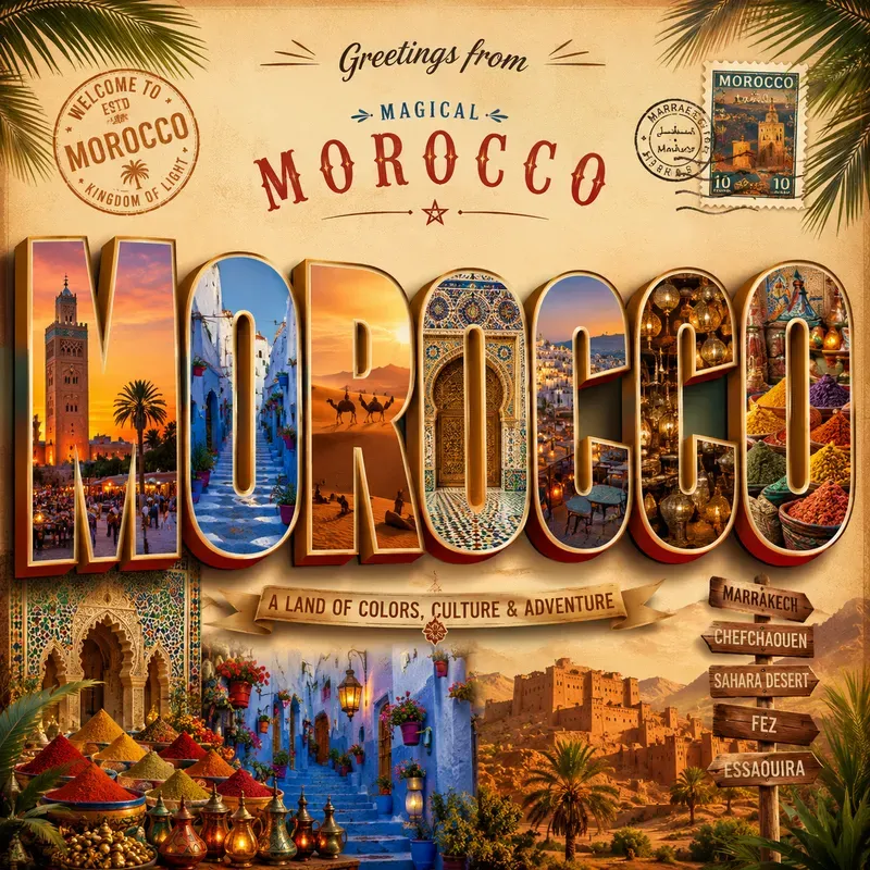 3D Travel Postcards